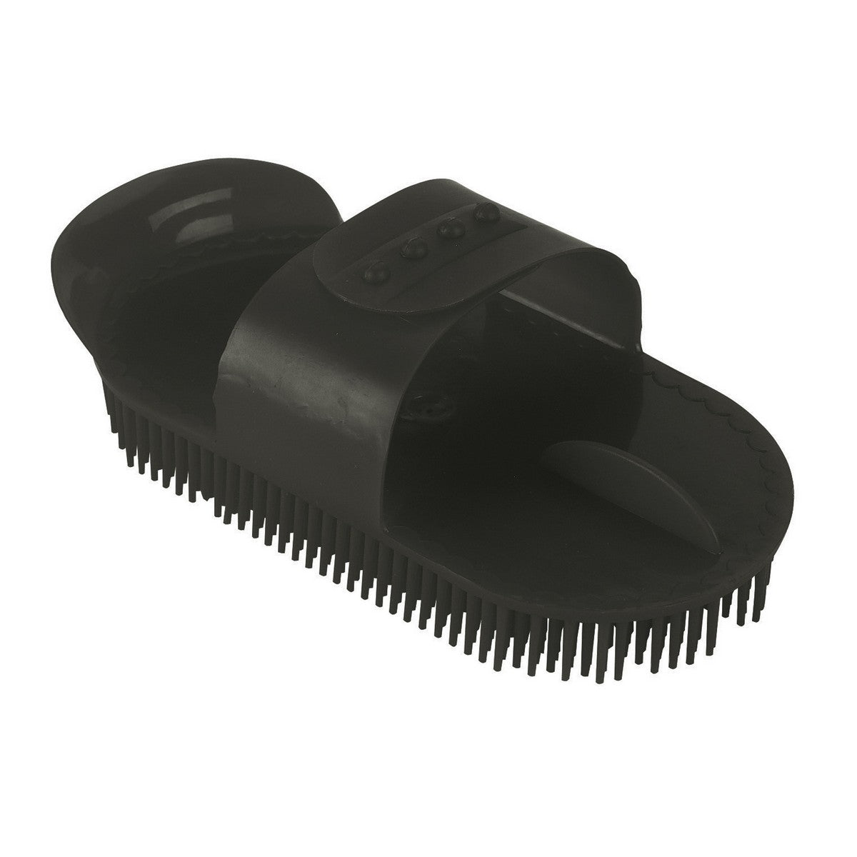 Kerbl Striglia a denti metallici Nero