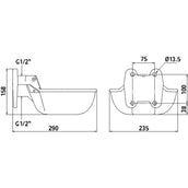 Kerbl Abbeveratoio a Linguetta a Pressione N20