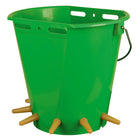 Secchio per agnelli Kerbl con 6 tettarelle Verde