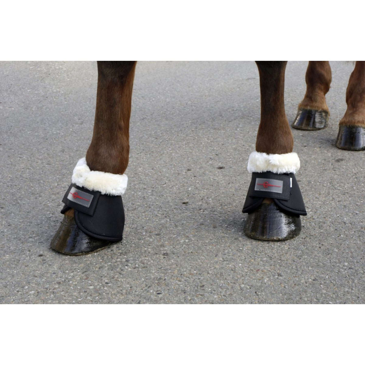 Covalliero Stivaletti a Campana Teddy Fleece Nero