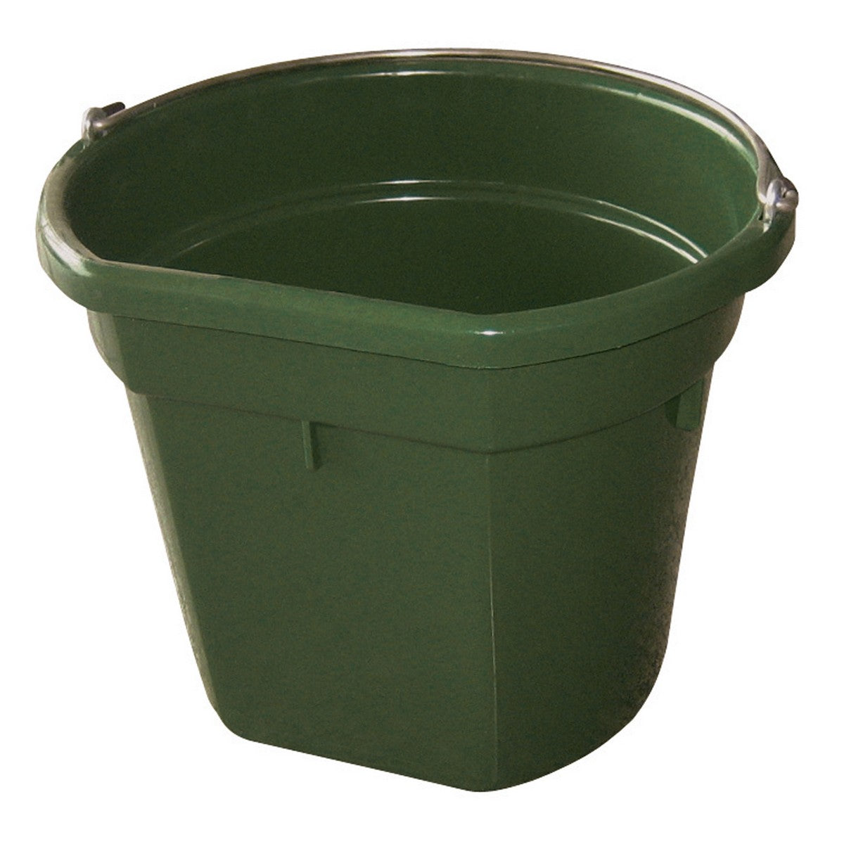 Kerbl Secchio per Mangime e Acqua Flat Back Verde