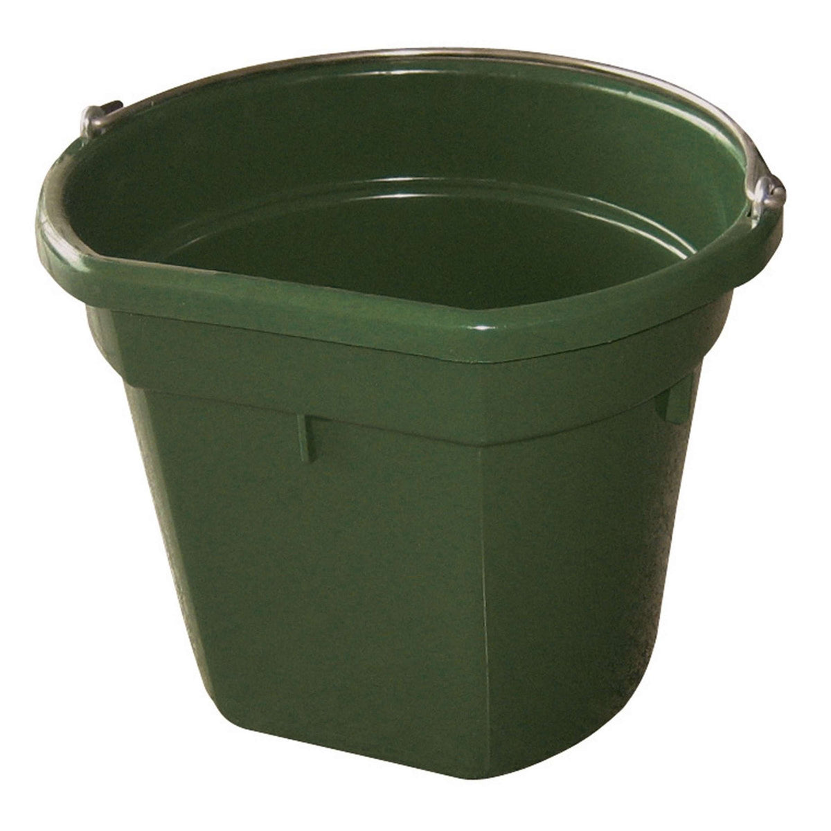 Kerbl Secchio per Mangime e Acqua Flat Back Verde