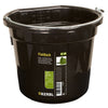 Kerbl Secchio per Mangime e Acqua Flat Back Nero