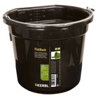 Kerbl Secchio per Mangime e Acqua Flat Back Nero