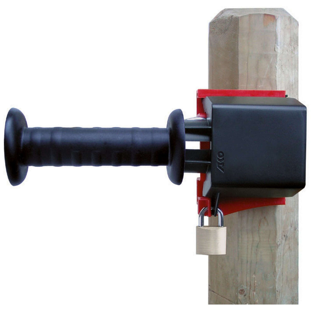 Ako Blocco maniglia cancello Nero/Rosso