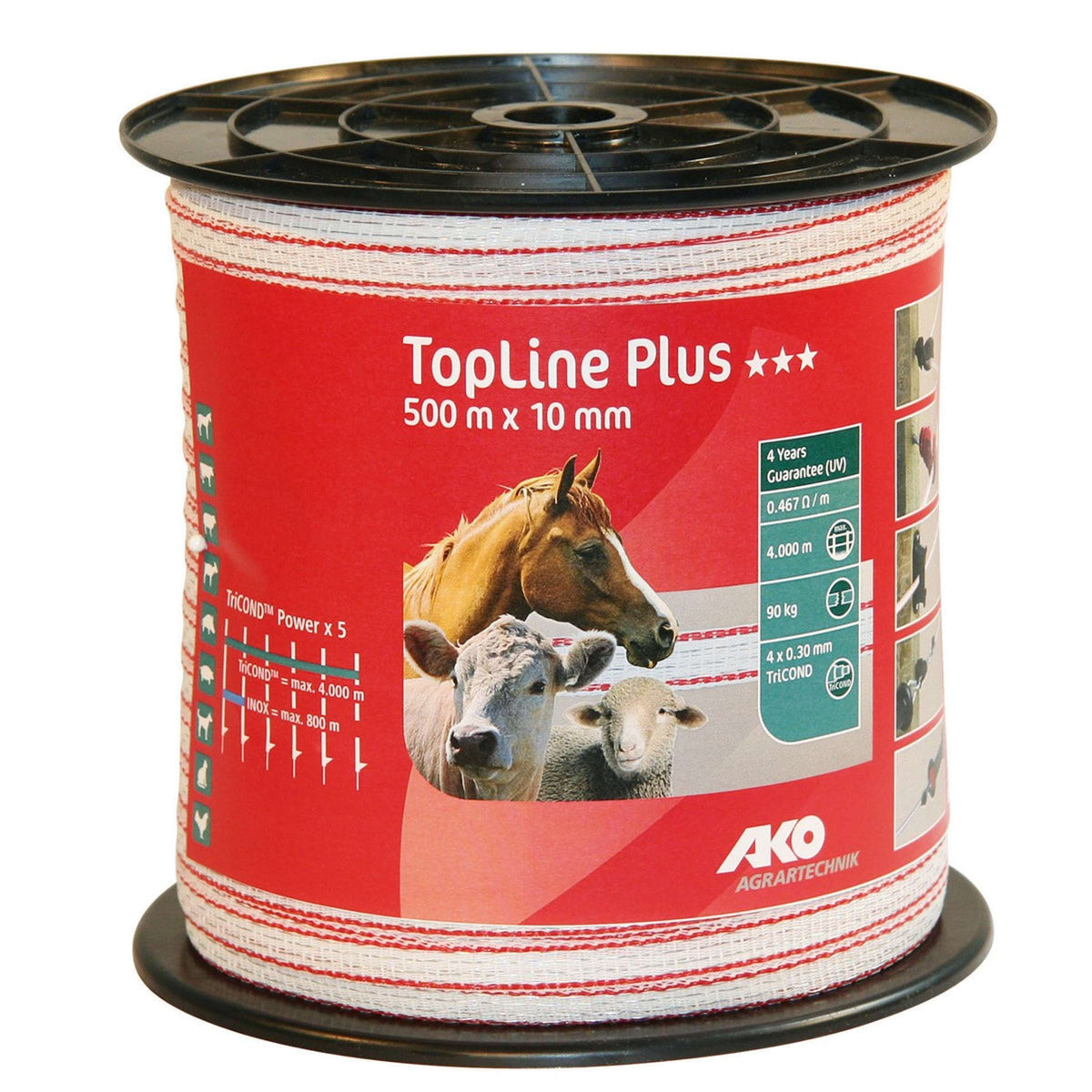 Ako Nastro Topline Bianco/Rosso