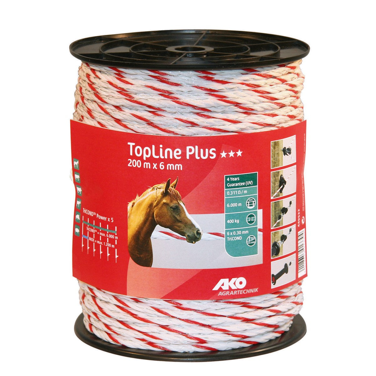 Ako Corda TopLine Plus Bianco/Rosso