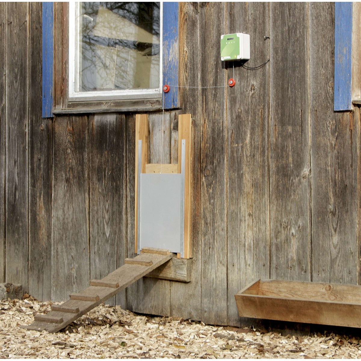 Kerbl Centralina per porta automatica per polli Grigio/Verde