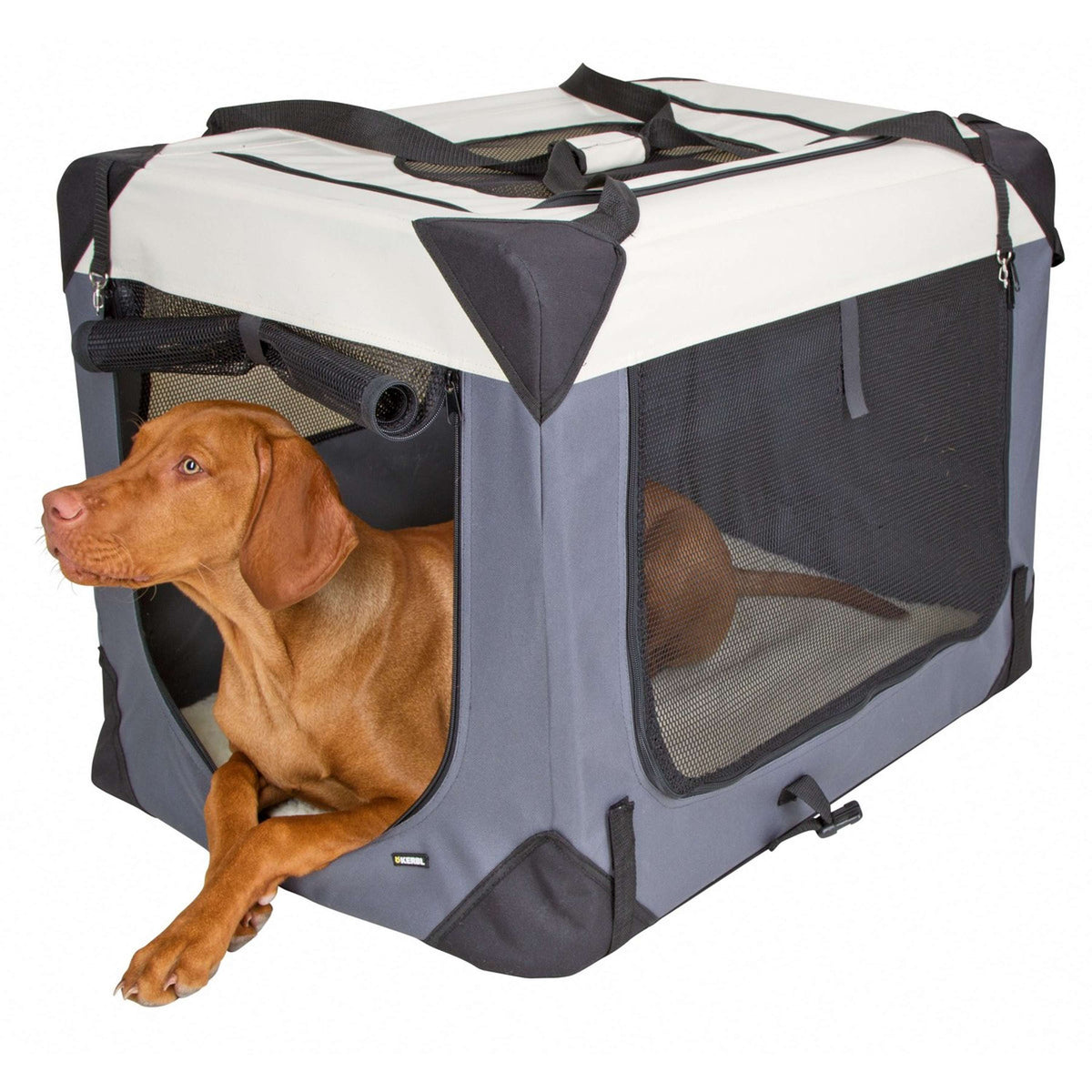 Kerbl Box da Viaggio Journey Grigio/Beige