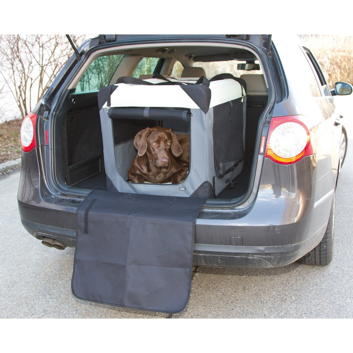 Kerbl Box da Viaggio Journey Grigio/Beige