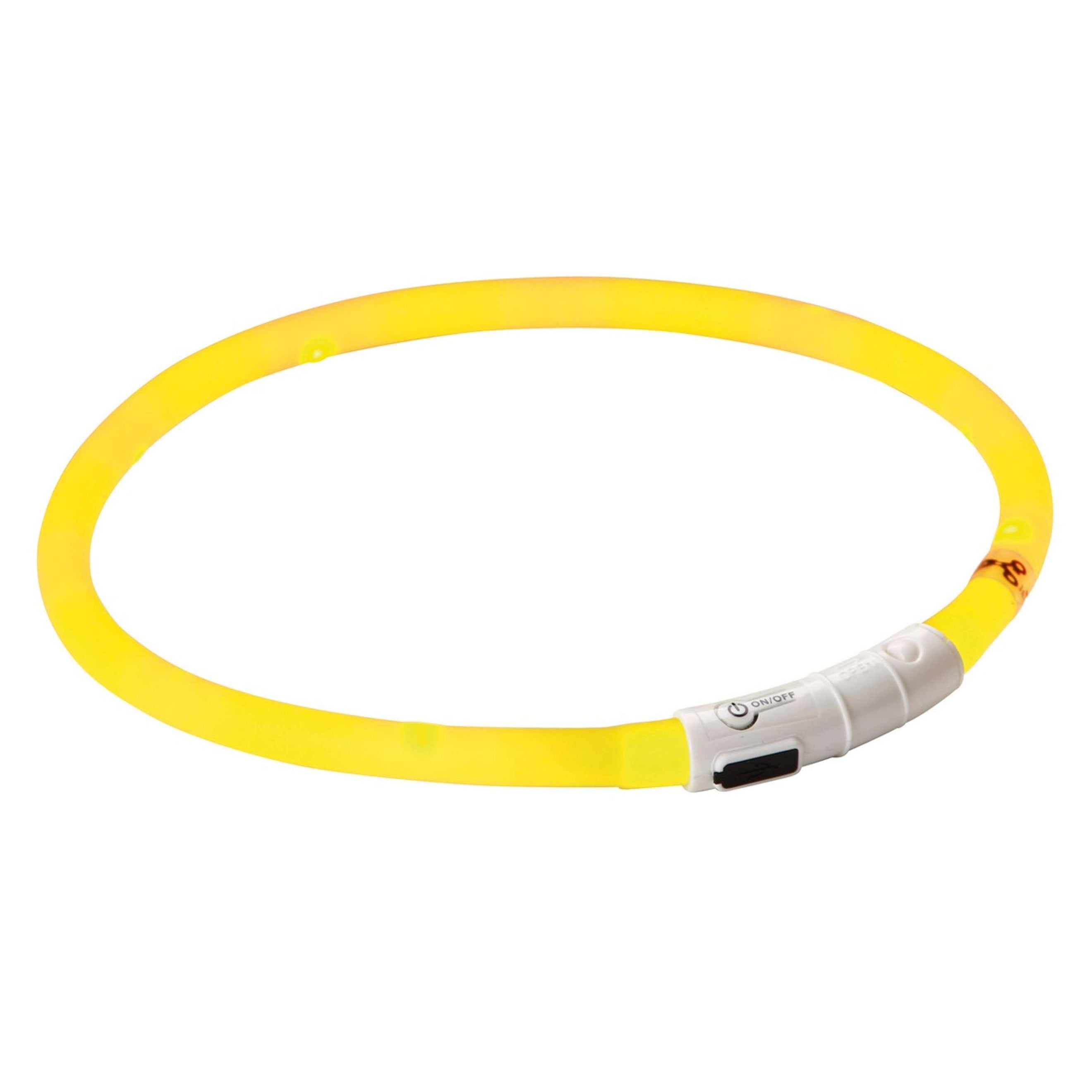 Kerbl Collare LED Ricaricabile Maxi Safe Giallo Kerbl Collare LED Ricaricabile Maxi Safe Giallo