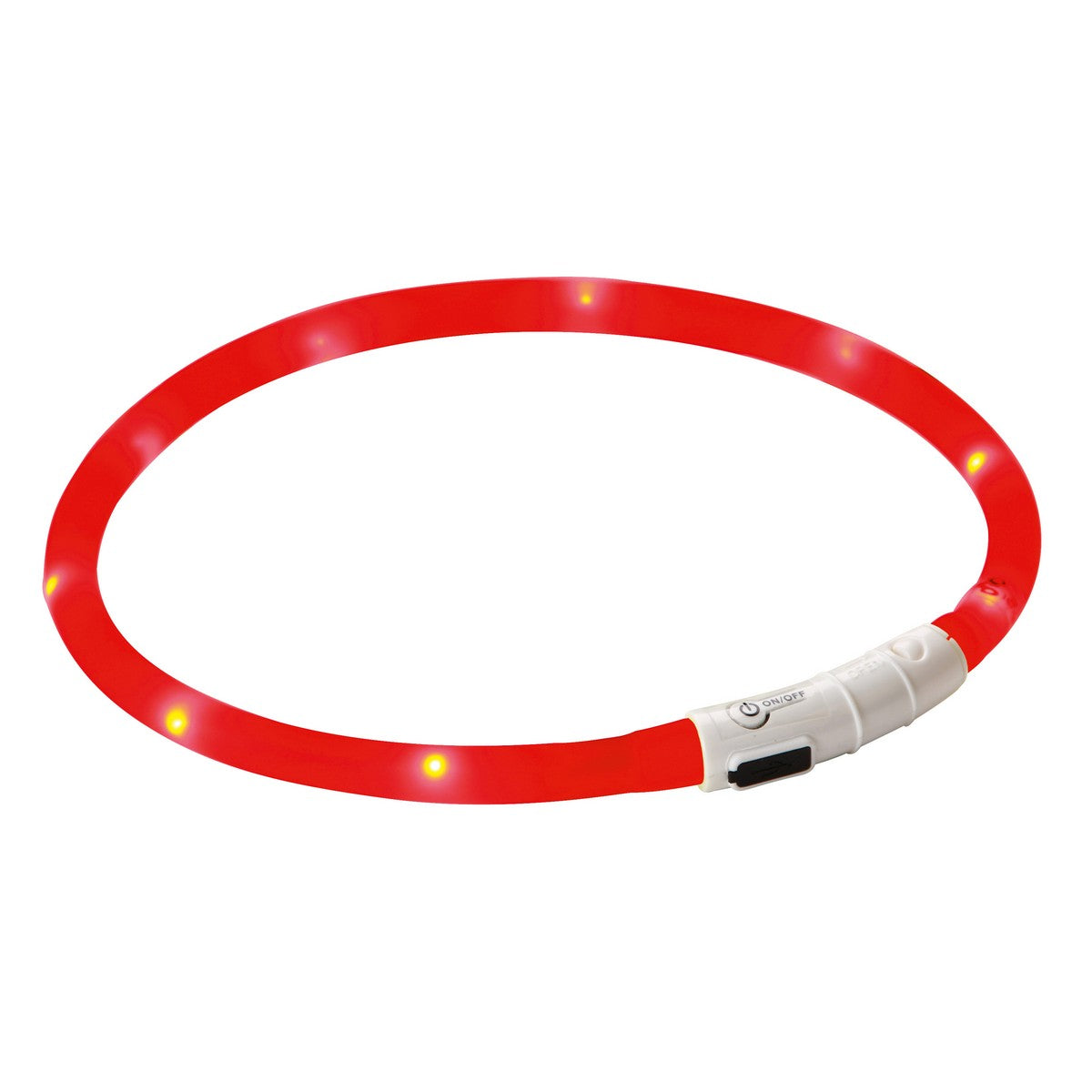 Kerbl Collare LED Ricaricabile Maxi Safe Rosso