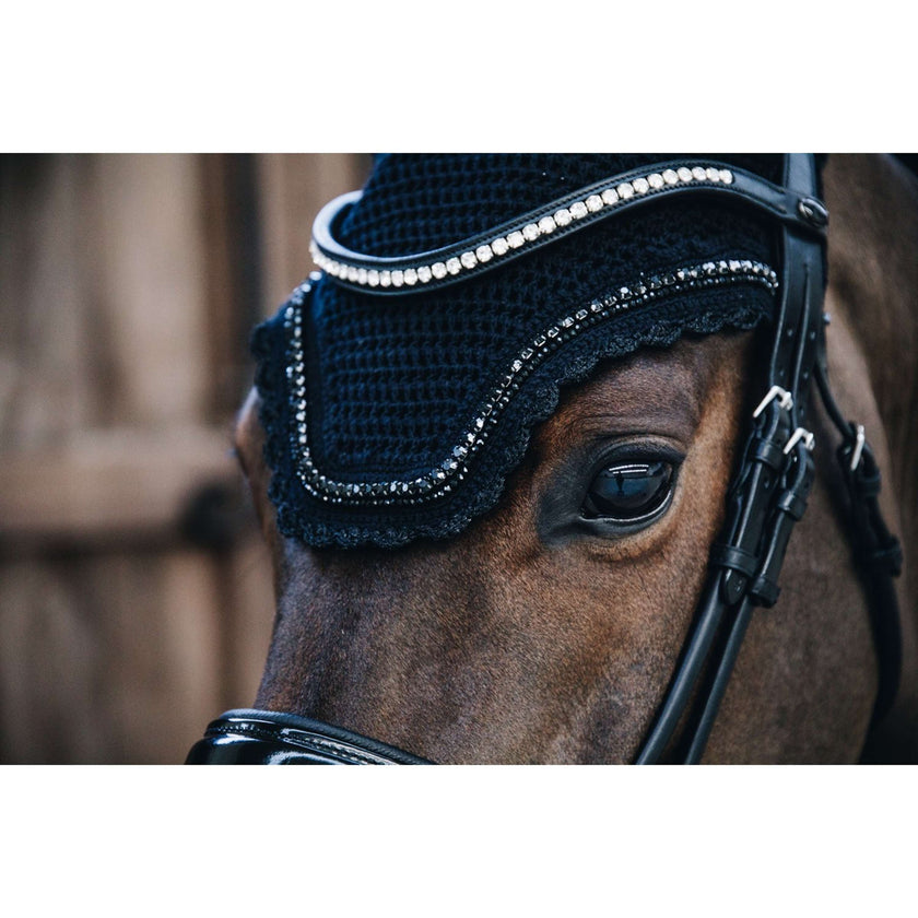 Kentucky Horsewear Copriorecchie Wellington Stone & Pearl Nero