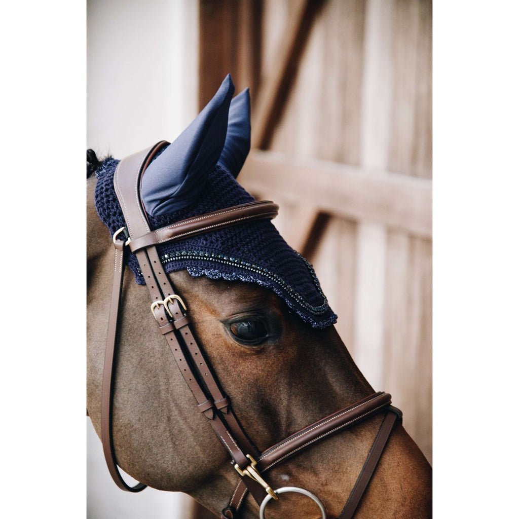 Kentucky Horsewear Copriorecchie Wellington Stone & Pearl Soundless Dark Navy