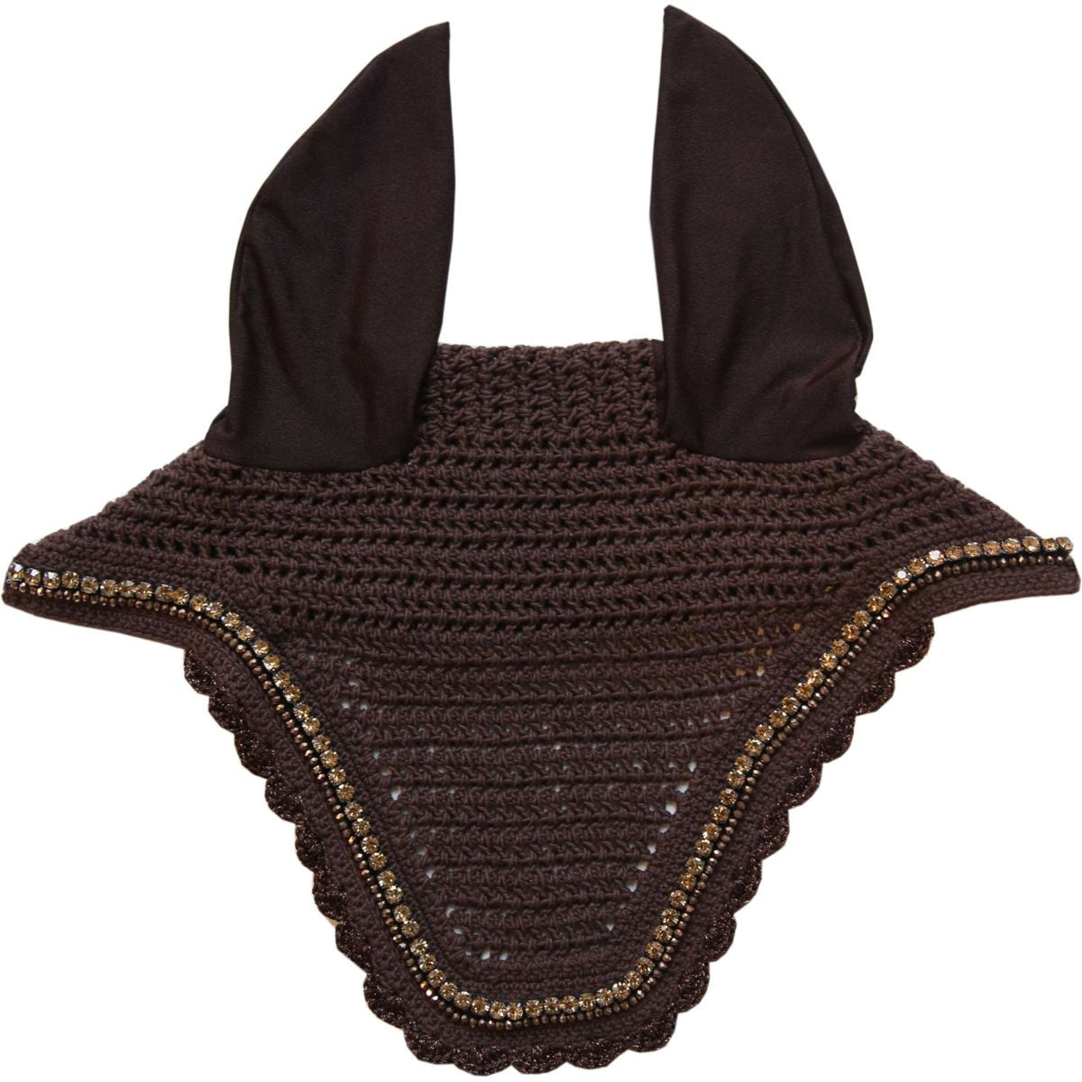 Kentucky Horsewear Copriorecchie Wellington Stone & Pearl Marrone scuro