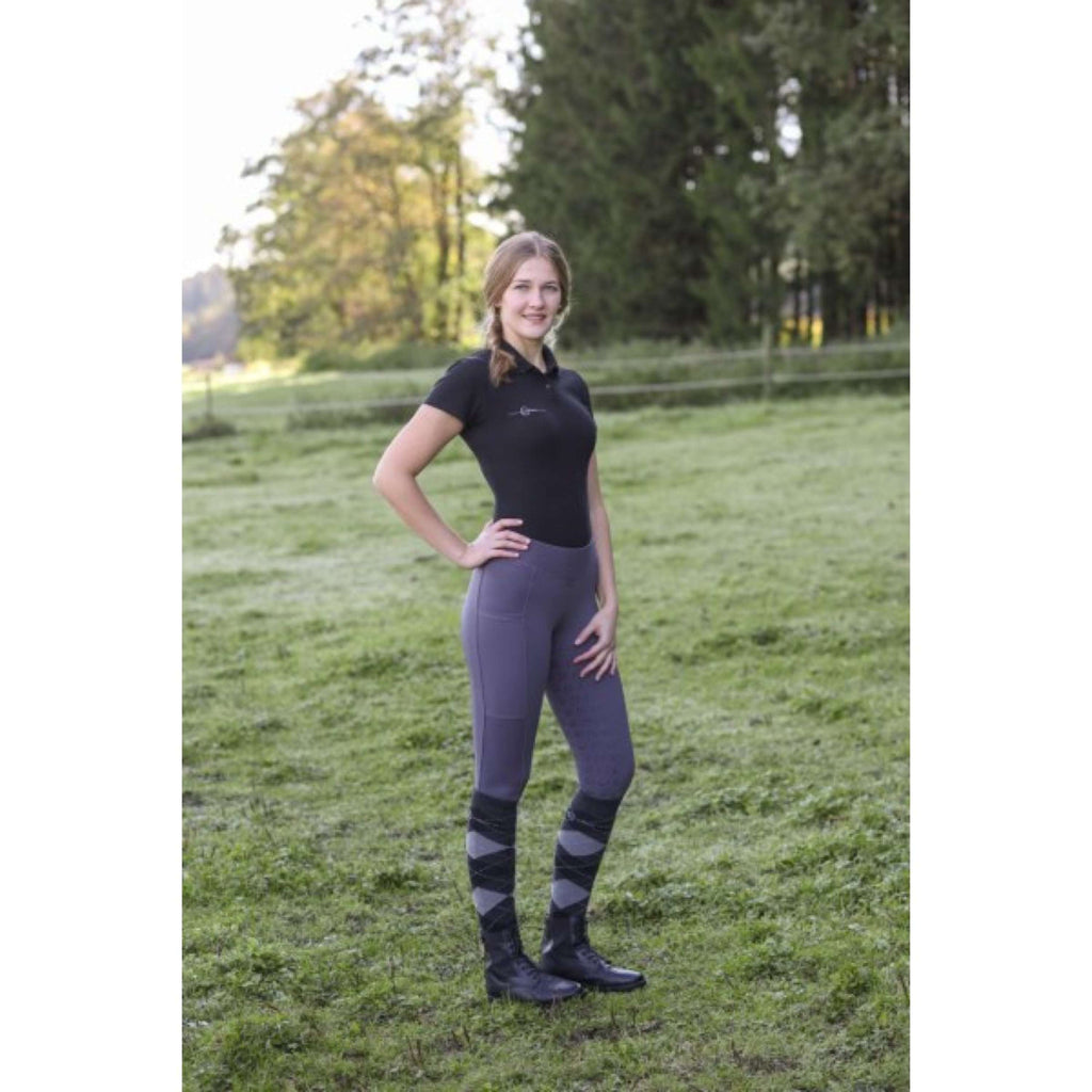 Covalliero Leggings da Equitazione ClassicStar Graphite