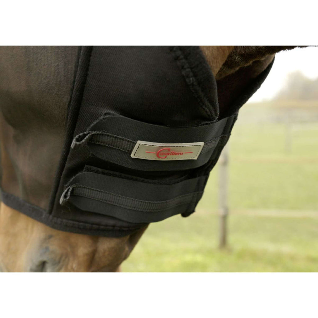 Kerbl Maschera antimosche con apertura per orecchie Nero