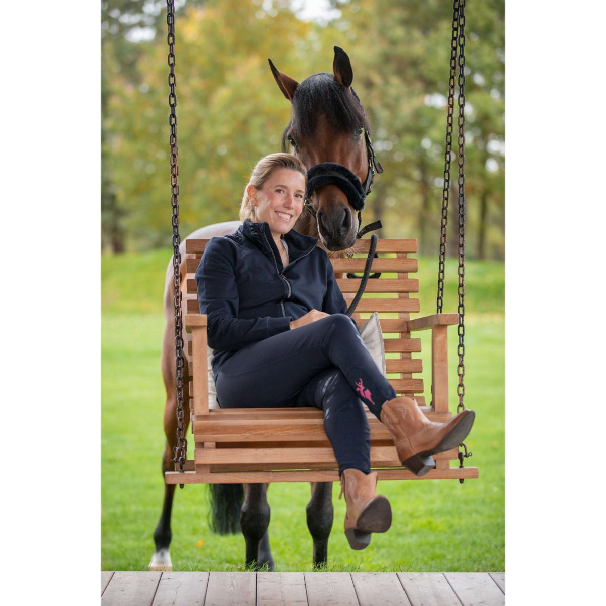 Covalliero Calzoni Janne x PinkRibbon Dark Navy