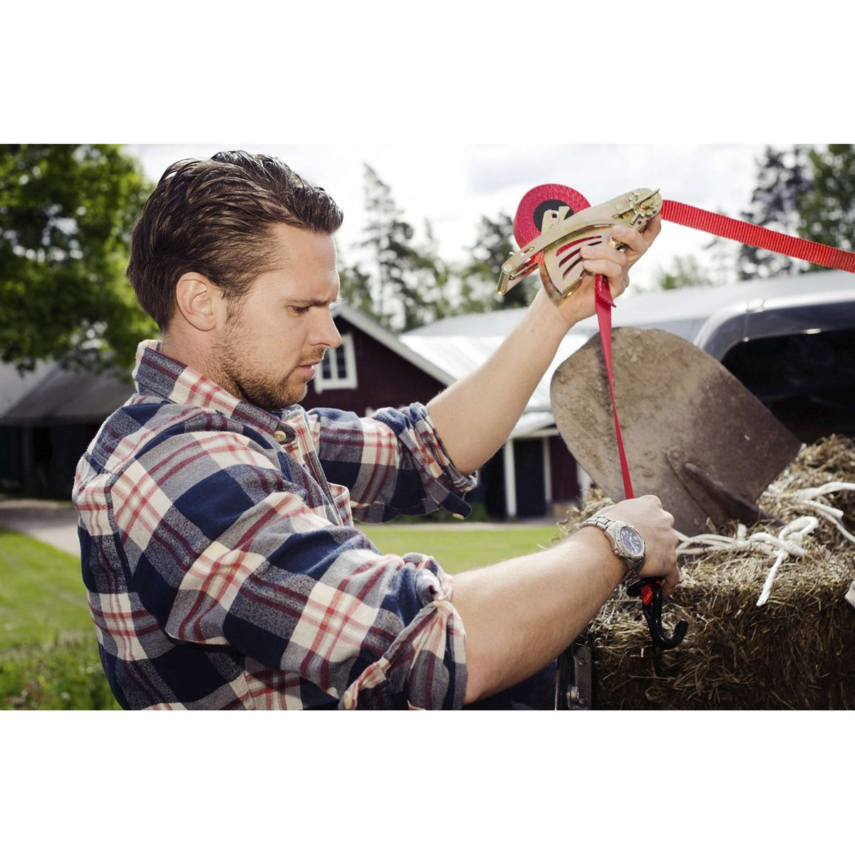 Kerbl Fune di trazione automatica Arancia