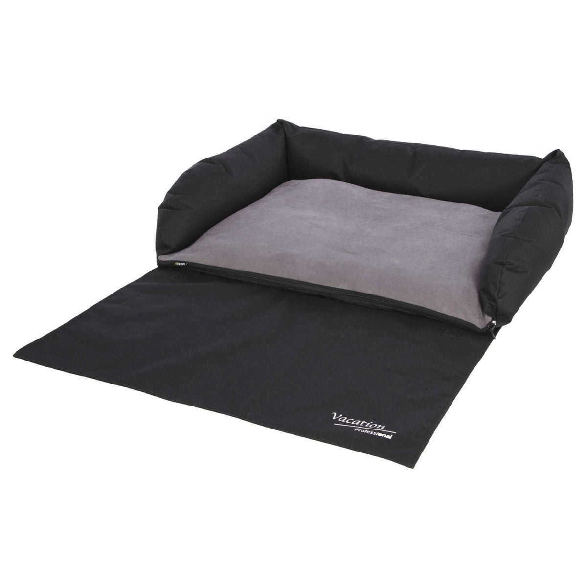 Kerbl Cuscino per baule Nero/Grigio
