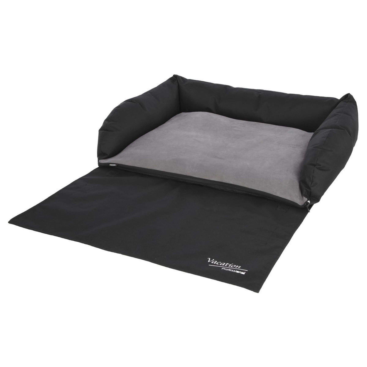 Kerbl Cuscino per baule Nero/Grigio