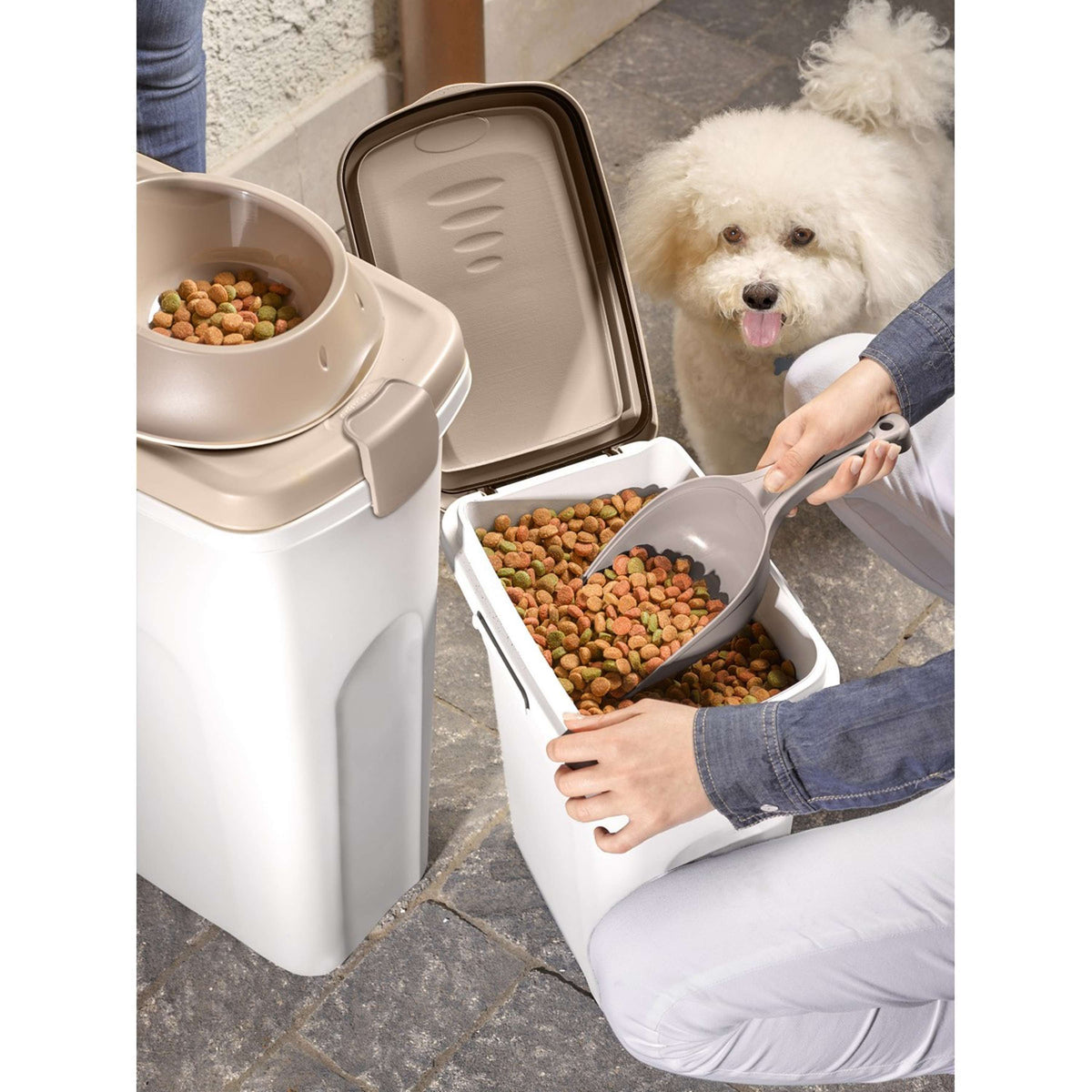 Kerbl Contenitore Bianco/Marrone