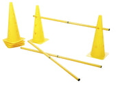 Kerbl Set Pali di Agilità Rosso/Giallo