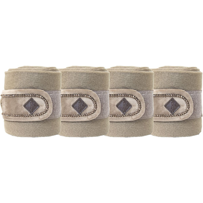 Kentucky Horsewear Bende Polar Fleece Velvet Pearls Beige