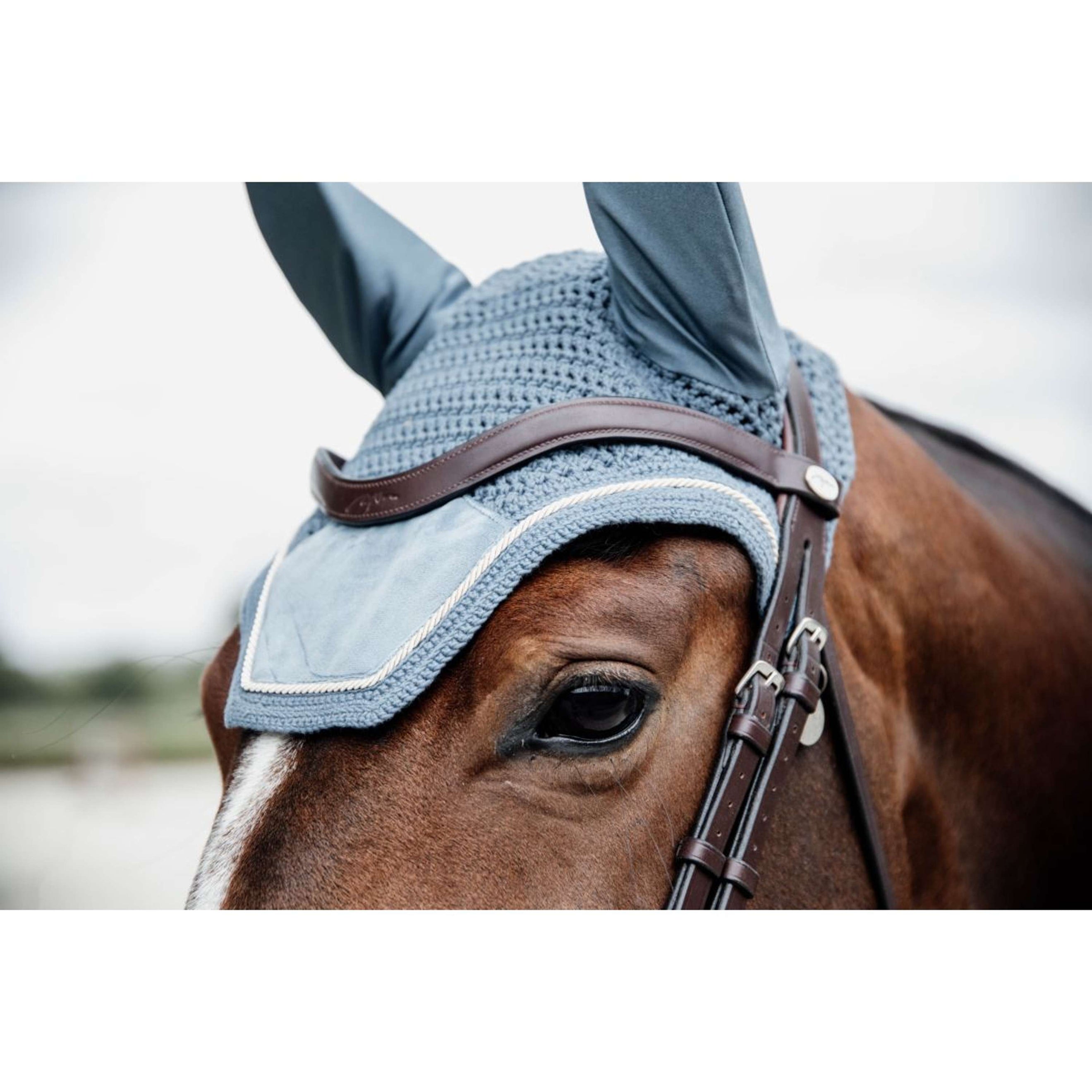 Kentucky Horsewear Cuffietta Wellington Velvet Azzurro
