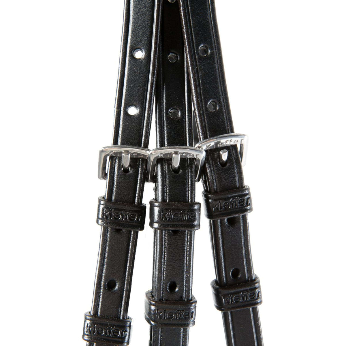 Kieffer Testiera Ultrasoft Sue con Cristalli Nero/Marrone chiaro