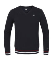 Kingsland Shirt Classic Knitted V-Neck Uomini Navy