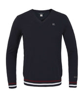 Kingsland Shirt Classic Knitted V-Neck Uomini Navy