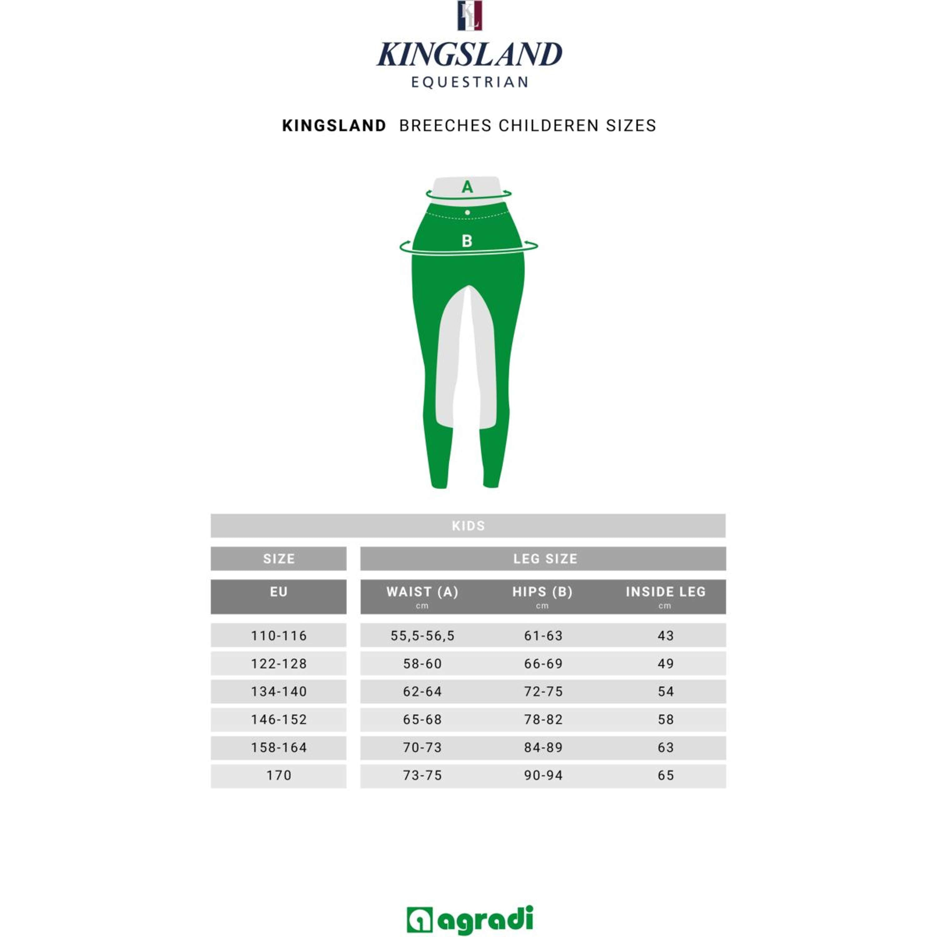 Kingsland Pantaloni da Equitazione Kemmie Full Grip F-Tec2 Bianco