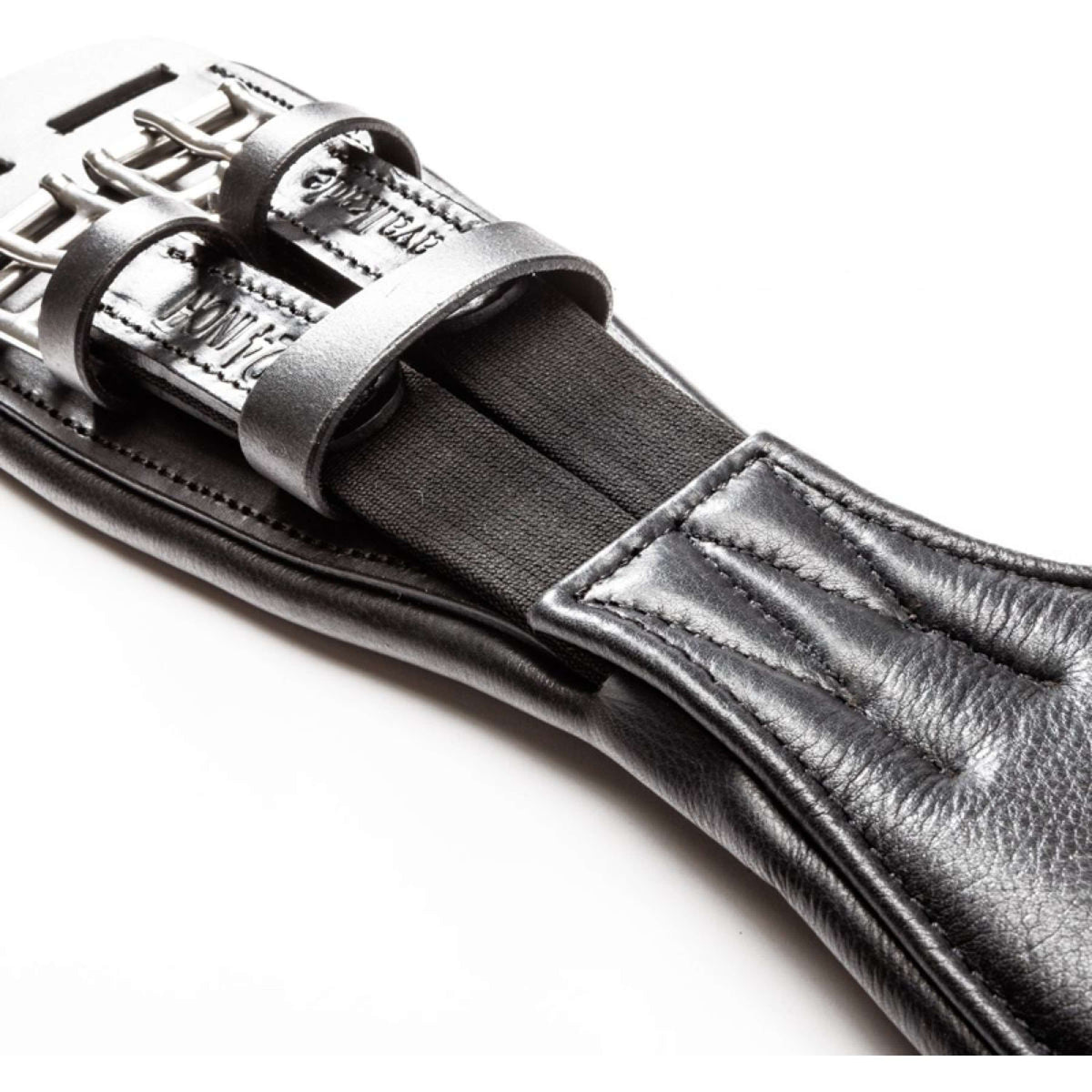 Kavalkade Sottopancia da dressage Casper Soft Leather con Elastico Nero