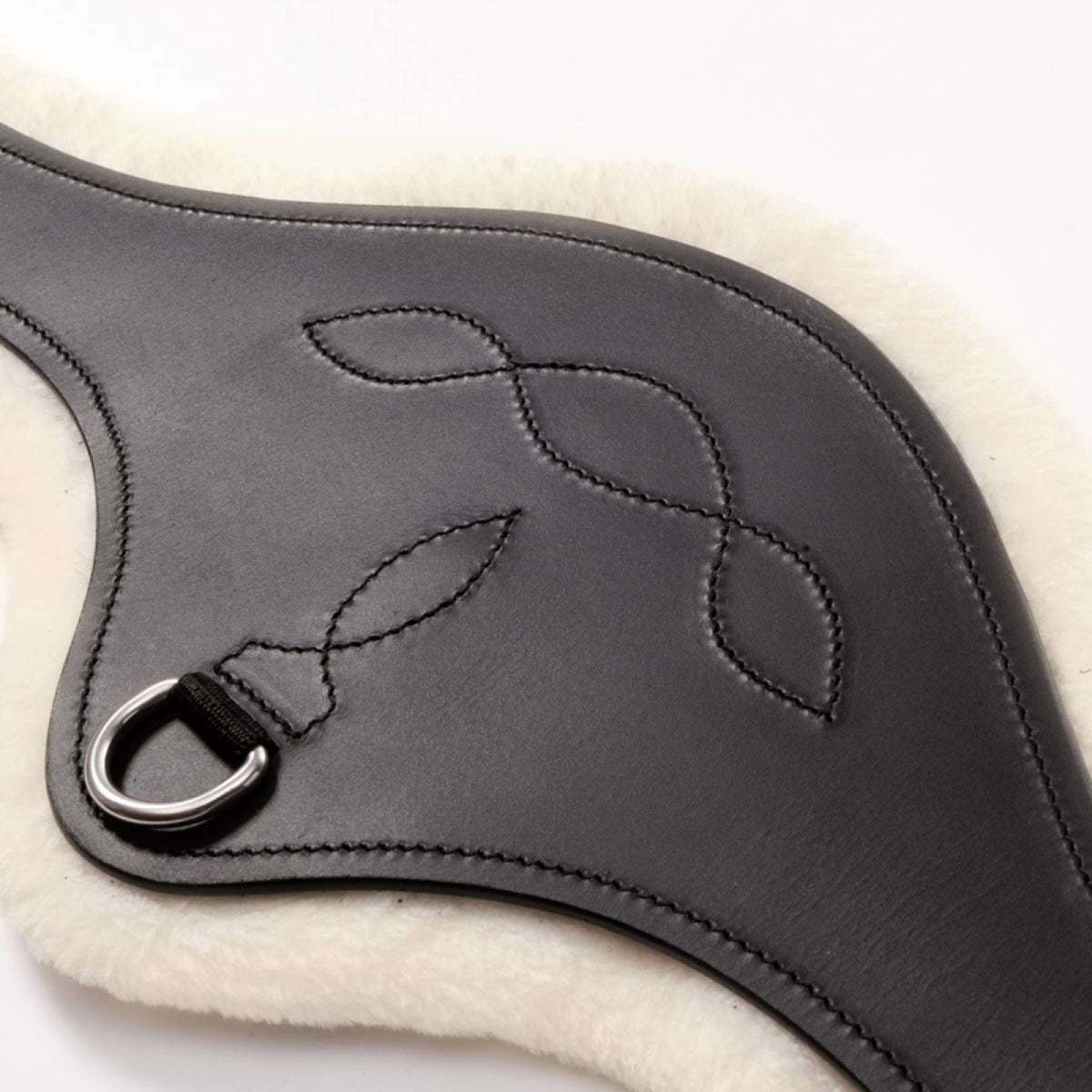 Kavalkade Sottopancia Polivalente Casper Oiled Leather Pelliccia sintetica con elastico Nero/Naturale