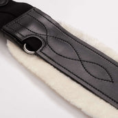 Kavalkade Sottopancia Polivalente Casper Oiled Leather Pelliccia sintetica con elastico Nero/Naturale