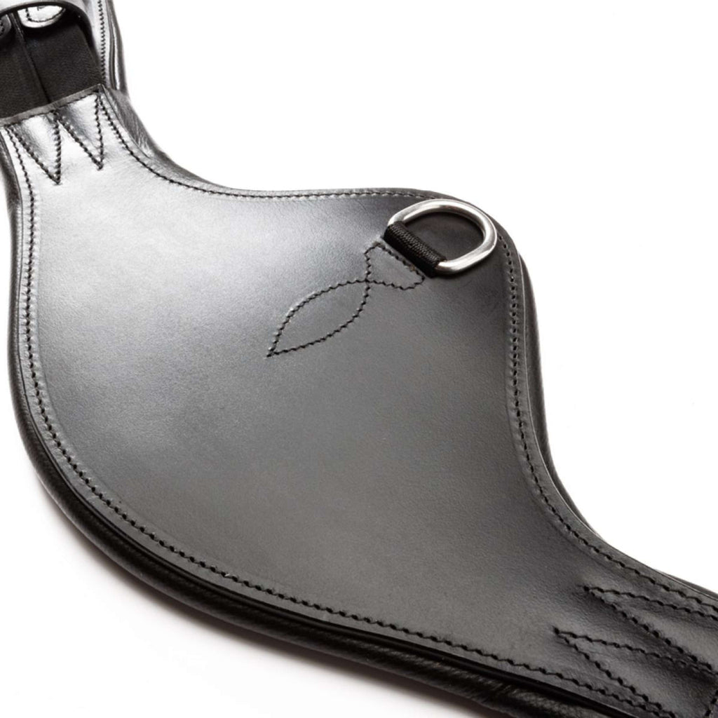 Kavalkade Sottopancia da dressage Casper Oiled Leather con Elastico Nero