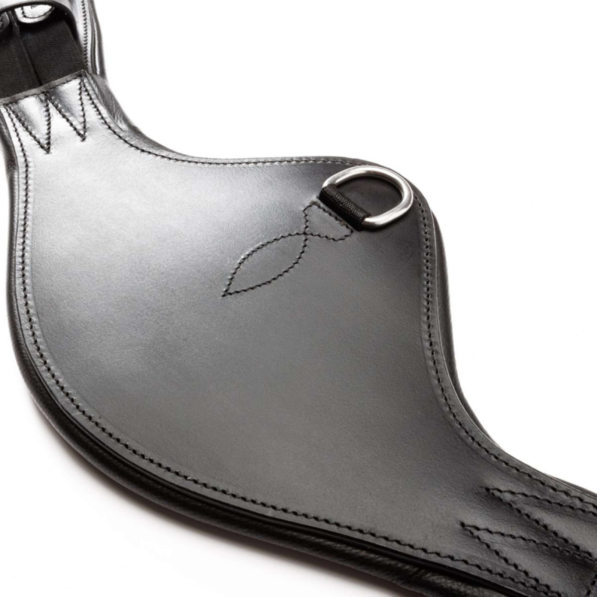 Kavalkade Sottopancia da dressage Casper Oiled Leather con Elastico Nero