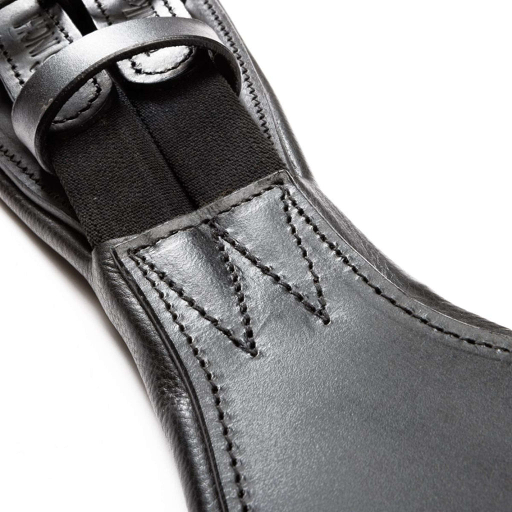 Kavalkade Sottopancia da dressage Casper Oiled Leather con Elastico Nero