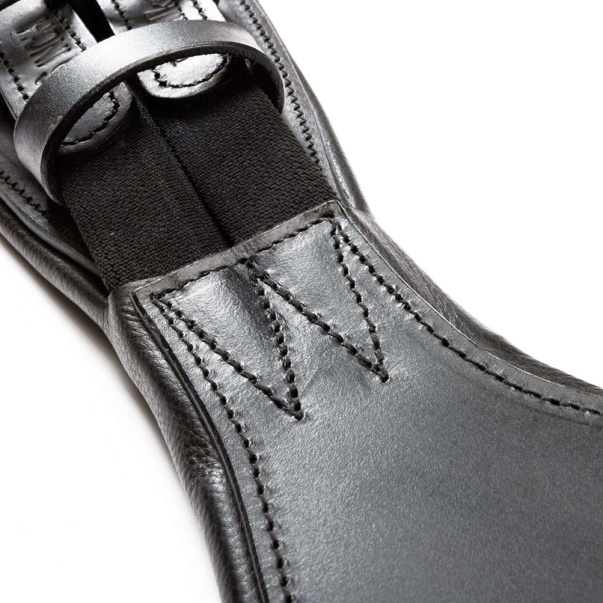 Kavalkade Sottopancia da dressage Casper Oiled Leather con Elastico Nero