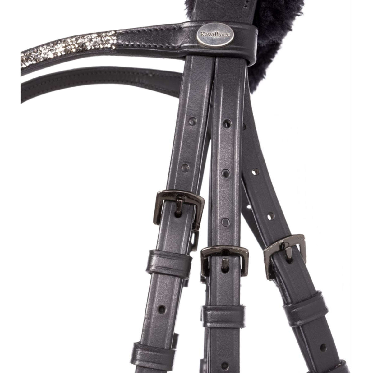 Kavalkade Briglia Ivella Faux Fur Nero/Vernice/Nero