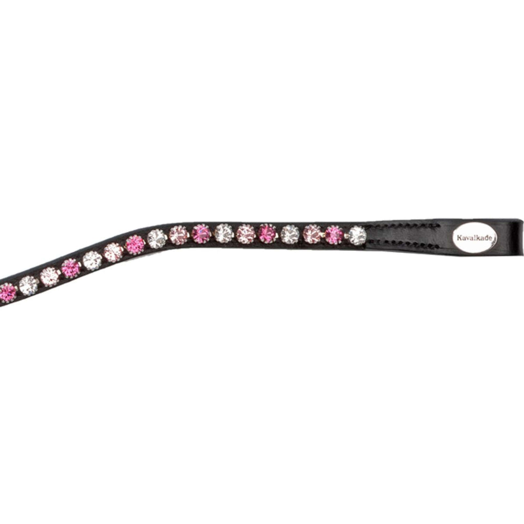 Kavalkade Frontalino Splendid Gebogen Nero/Rosa