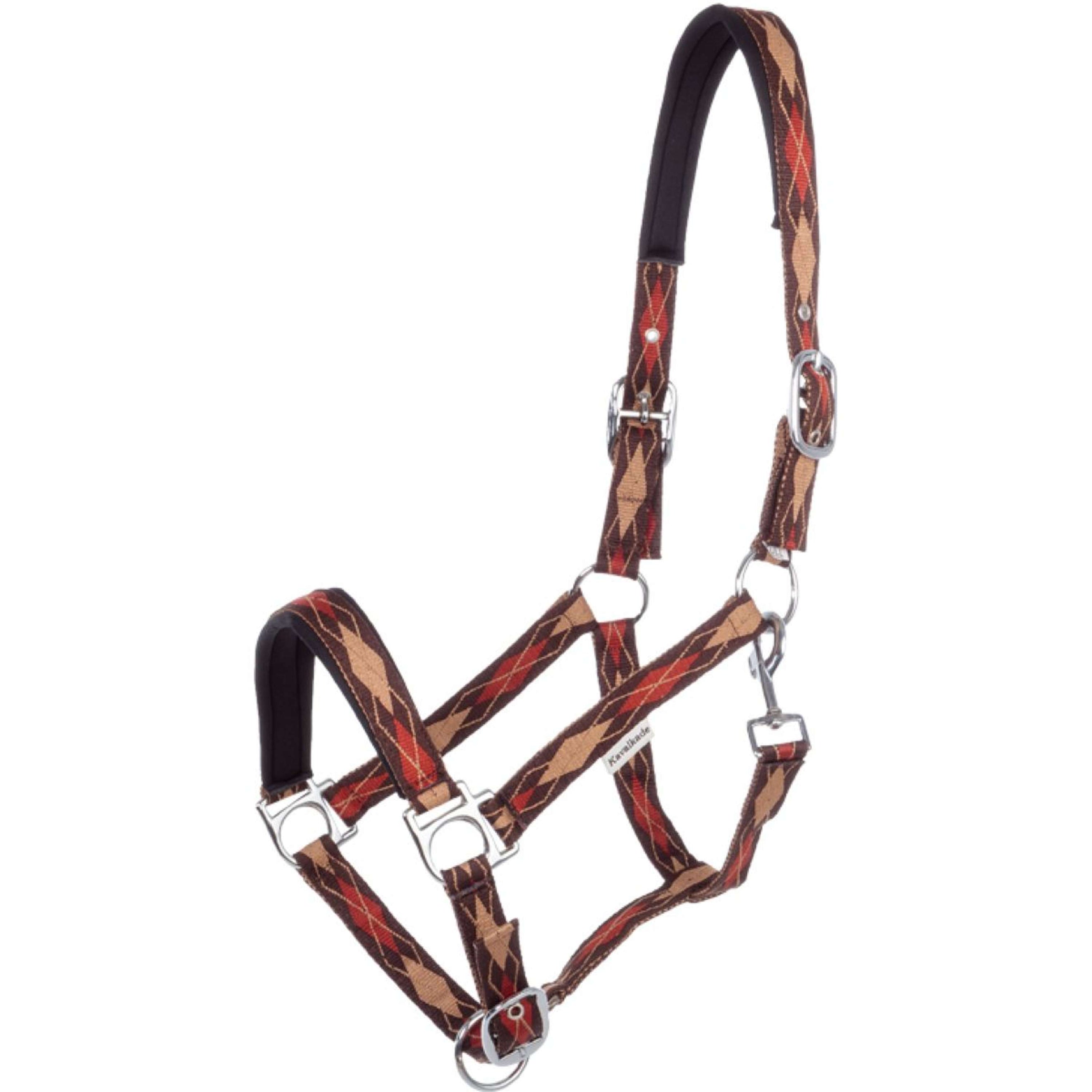 Kavalkade Cavezza Classic Raute Marrone/Marrone chiaro/Arancione Kavalkade Cavezza Classic Raute Marrone/Marrone chiaro/Arancione