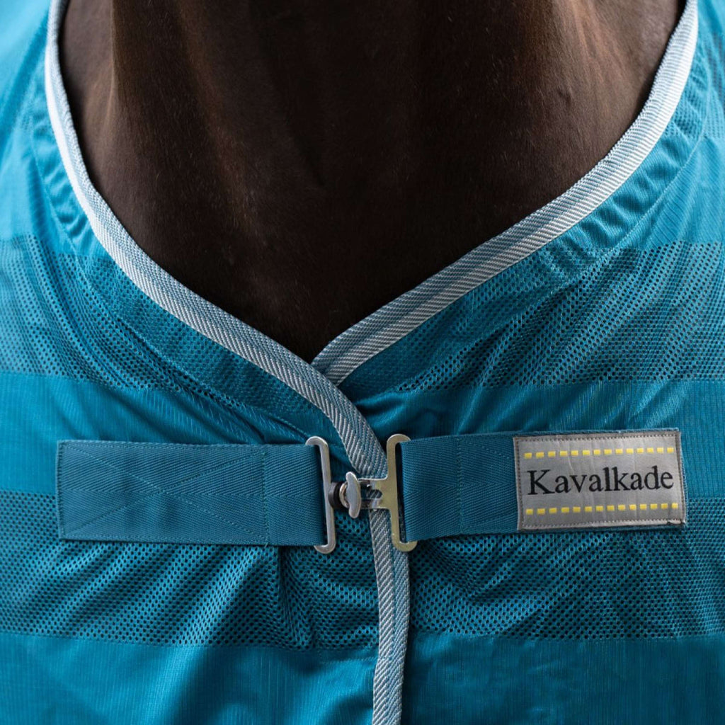 Kavalkade Coperta Antimosche Stripe Petrol