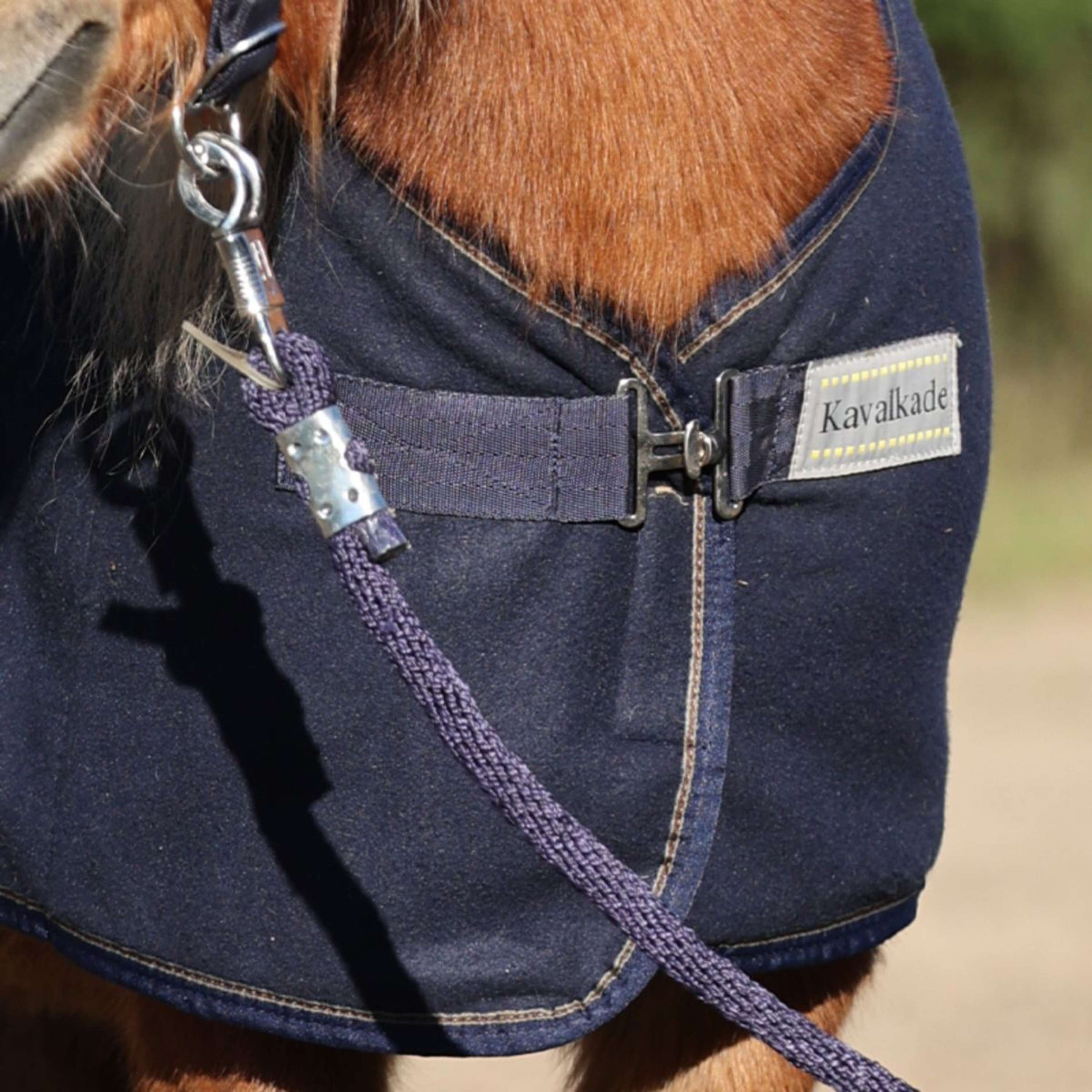 Kavalkade Coperta in Pile Shetty-Ecoline Navy Kavalkade Coperta in Pile Shetty-Ecoline Navy