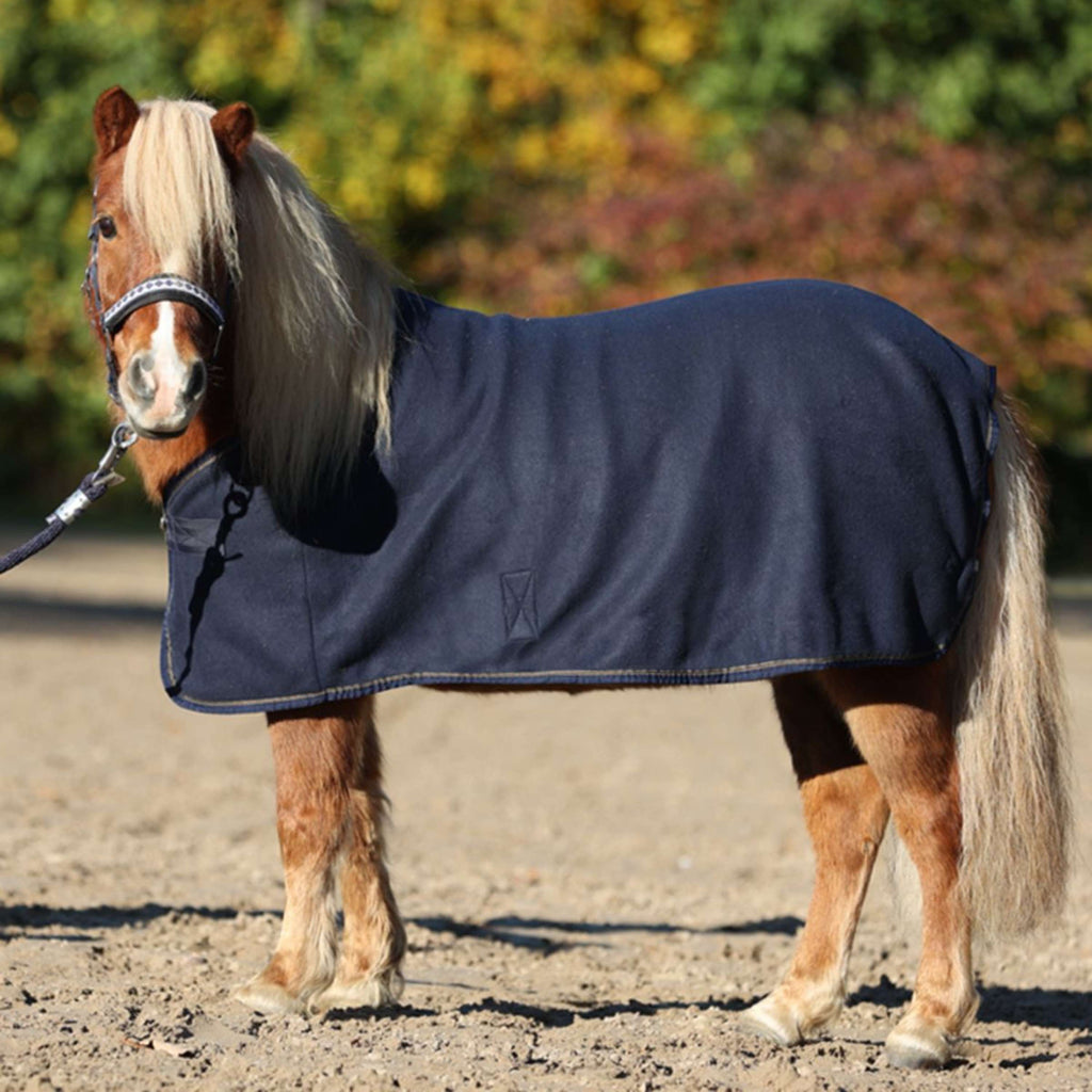 Kavalkade Coperta in Pile Shetty-Ecoline Navy