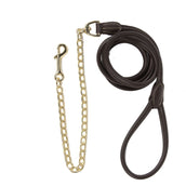 Kentucky Horsewear Corda di Presentazione Leather Chain Marrone