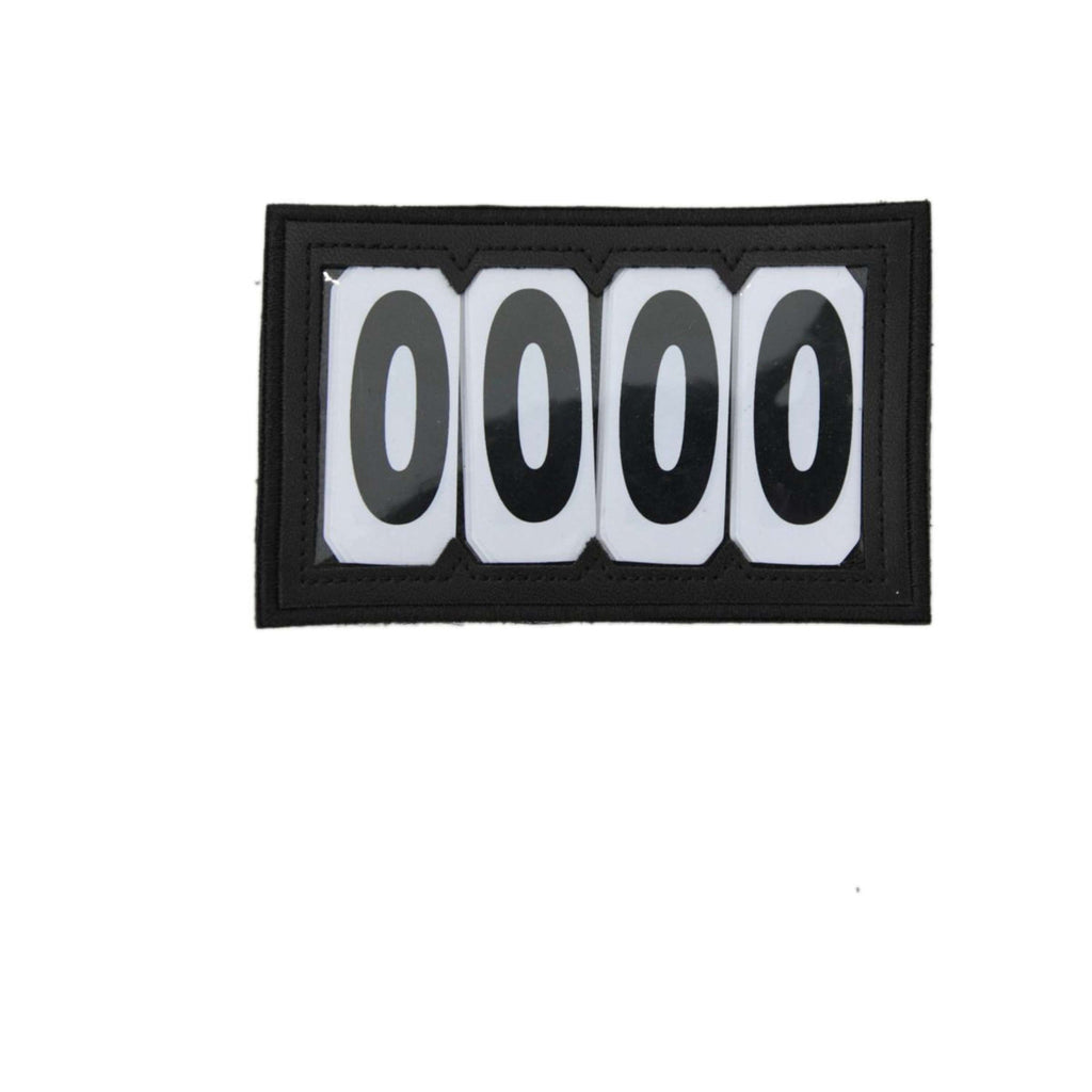 Kentucky Horsewear Numero di testiera Velcro PVC Nero
