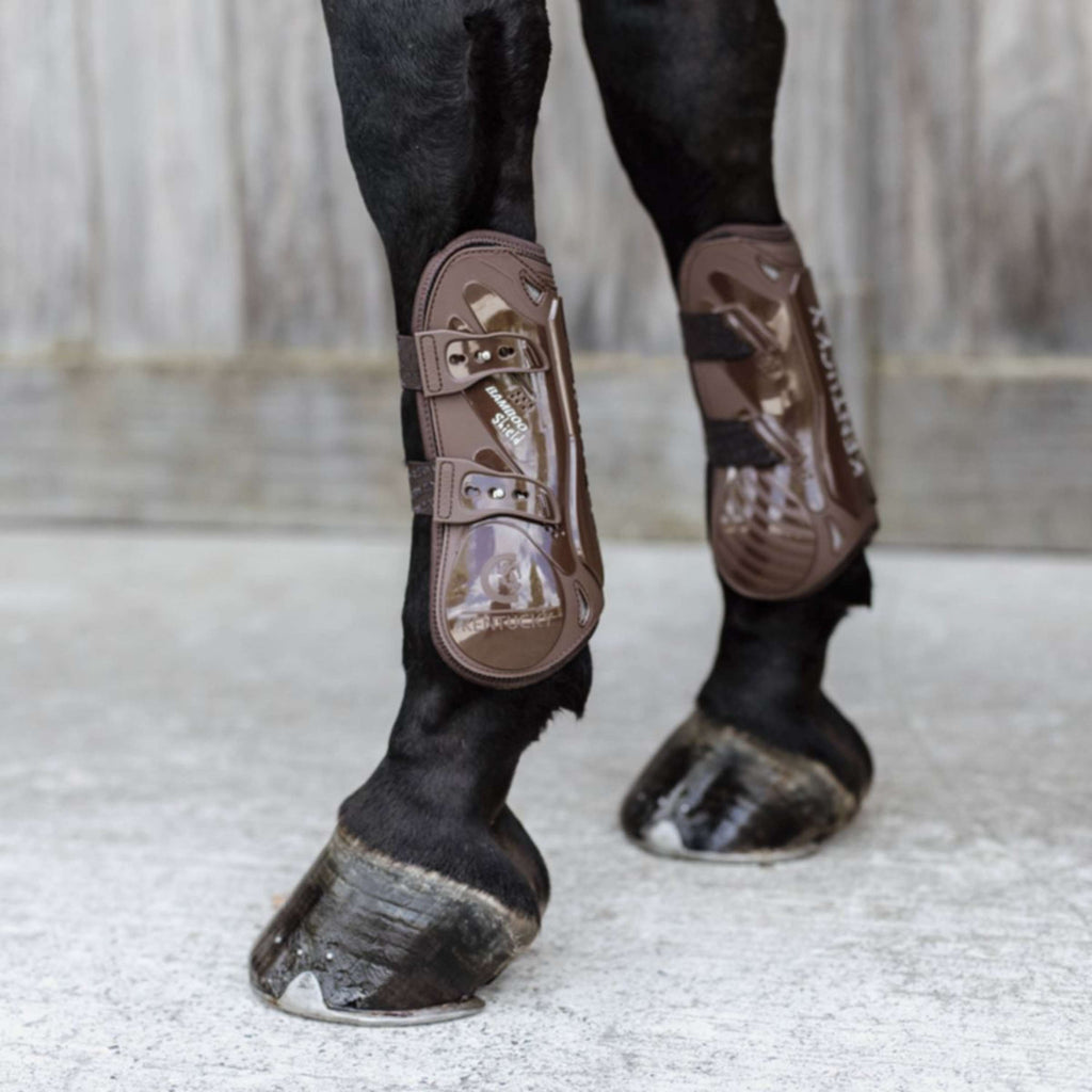 Kentucky Horsewear Stinchiere Bamboo Elastic Marrone