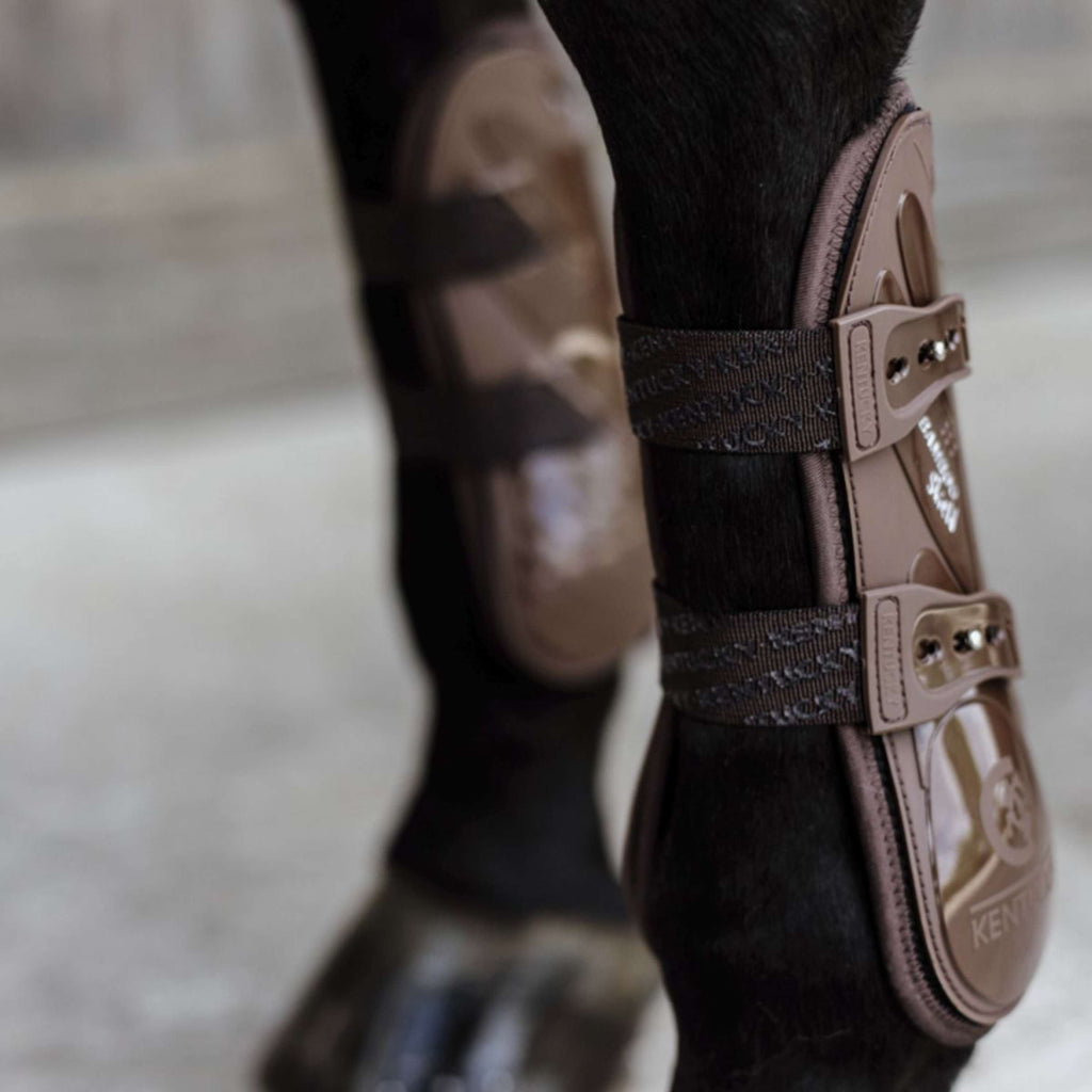 Kentucky Horsewear Stinchiere Bamboo Elastic Marrone
